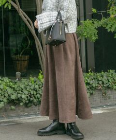 URBAN RESEARCH ITEMS / アーバンリサーチ アイテムズ スカート | フェイクスエードタックフレアスカート