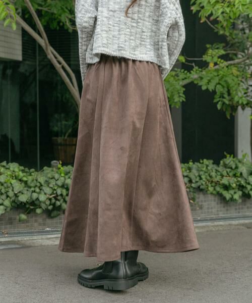 URBAN RESEARCH ITEMS / アーバンリサーチ アイテムズ スカート | フェイクスエードタックフレアスカート | 詳細3
