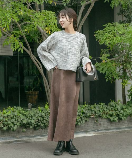 URBAN RESEARCH ITEMS / アーバンリサーチ アイテムズ スカート | フェイクスエードタックフレアスカート | 詳細4