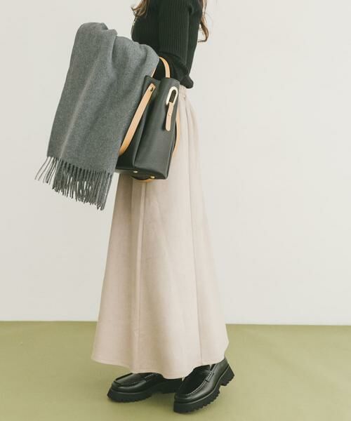 URBAN RESEARCH ITEMS / アーバンリサーチ アイテムズ スカート | フェイクスエードタックフレアスカート | 詳細18