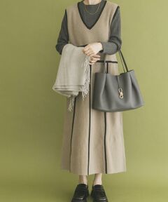 URBAN RESEARCH ITEMS / アーバンリサーチ アイテムズ ワンピース | パイピングニットジャンパースカート