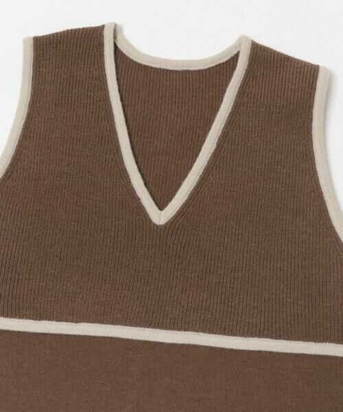 URBAN RESEARCH ITEMS / アーバンリサーチ アイテムズ ワンピース | パイピングニットジャンパースカート | 詳細7