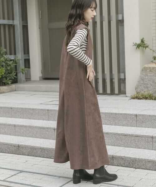 URBAN RESEARCH ITEMS / アーバンリサーチ アイテムズ ワンピース | フェイクスエードジャンスカ | 詳細5