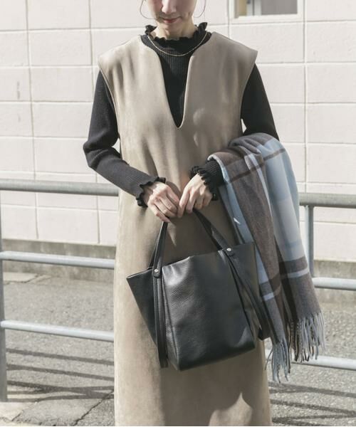 URBAN RESEARCH ITEMS / アーバンリサーチ アイテムズ ワンピース | フェイクスエードジャンスカ | 詳細14