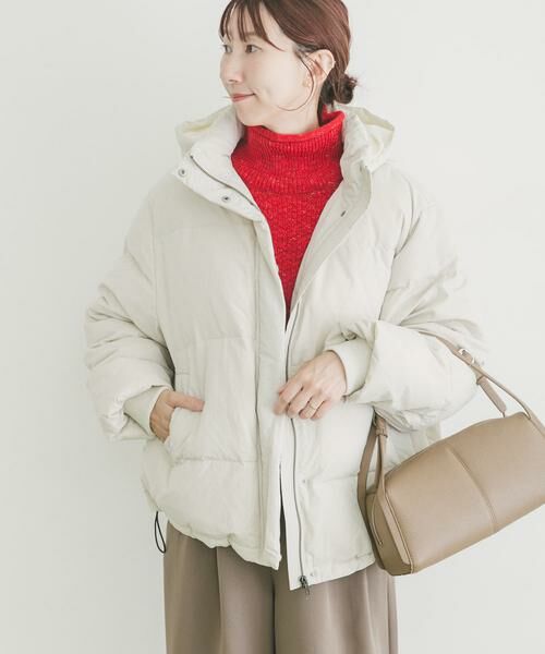 URBAN RESEARCH ITEMS/アーバンリサーチ アイテムズ フードダウンジャケット ホワイト系その他 S
