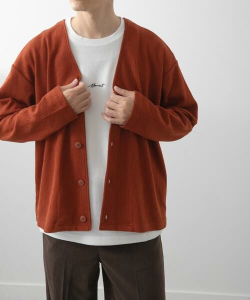 URBAN RESEARCH ITEMS / アーバンリサーチ アイテムズ Tシャツ | ストレッチイージーカーディガン＋刺繍Tシャツセット | 詳細3
