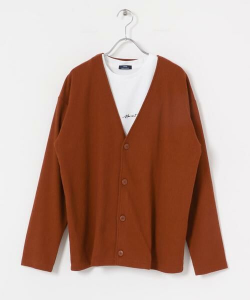 URBAN RESEARCH ITEMS / アーバンリサーチ アイテムズ Tシャツ | ストレッチイージーカーディガン＋刺繍Tシャツセット | 詳細7