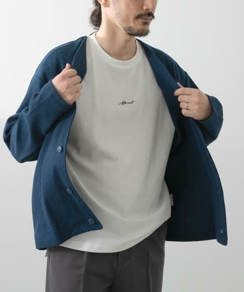 URBAN RESEARCH ITEMS / アーバンリサーチ アイテムズ Tシャツ | ストレッチイージーカーディガン＋刺繍Tシャツセット | 詳細15