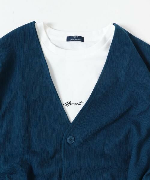 URBAN RESEARCH ITEMS / アーバンリサーチ アイテムズ Tシャツ | ストレッチイージーカーディガン＋刺繍Tシャツセット | 詳細20