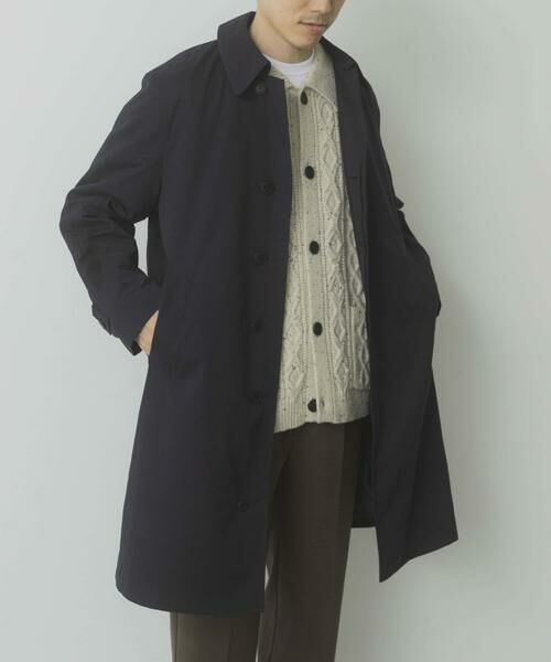 URBAN RESEARCH ITEMS/アーバンリサーチ アイテムズ 撥水 ウェザークロス バルマカーンコート ネイビー M