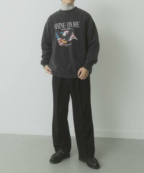 URBAN RESEARCH ITEMS / アーバンリサーチ アイテムズ スウェット | パウダー加工 裏起毛スウェットプルオーバー | 詳細9