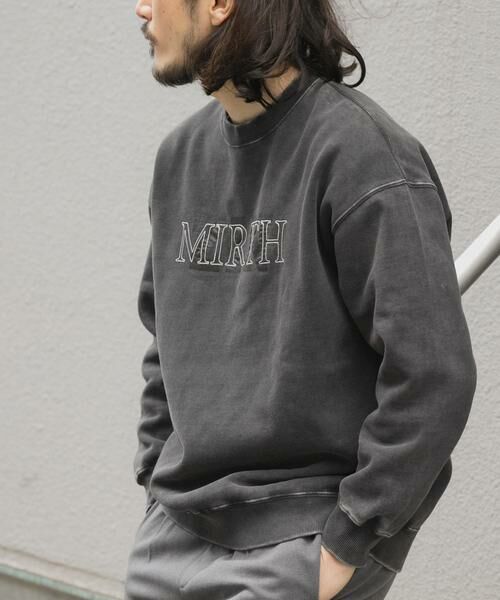 URBAN RESEARCH ITEMS / アーバンリサーチ アイテムズ スウェット | パウダー加工 裏起毛スウェットプルオーバー | 詳細12