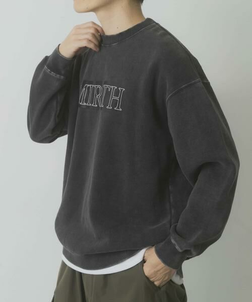 URBAN RESEARCH ITEMS / アーバンリサーチ アイテムズ スウェット | パウダー加工 裏起毛スウェットプルオーバー | 詳細18