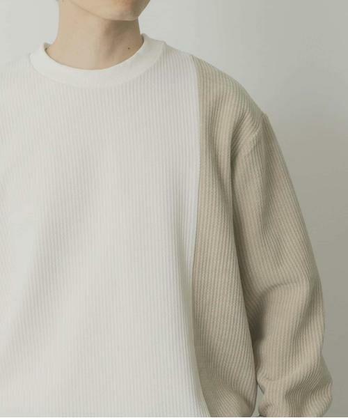 URBAN RESEARCH ITEMS / アーバンリサーチ アイテムズ Tシャツ | バイカラー切替 クルーネックTops | 詳細1