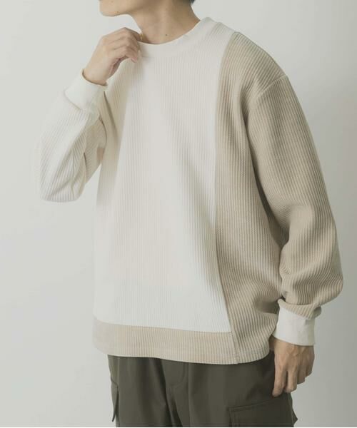 URBAN RESEARCH ITEMS / アーバンリサーチ アイテムズ Tシャツ | バイカラー切替 クルーネックTops | 詳細2