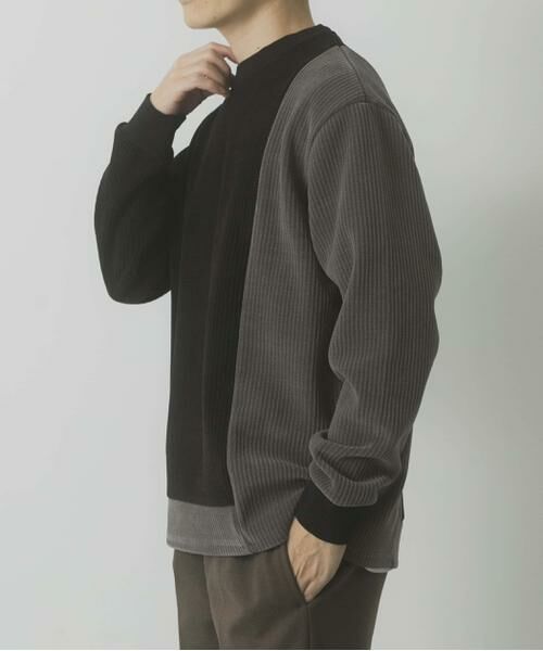 URBAN RESEARCH ITEMS / アーバンリサーチ アイテムズ Tシャツ | バイカラー切替 クルーネックTops | 詳細10