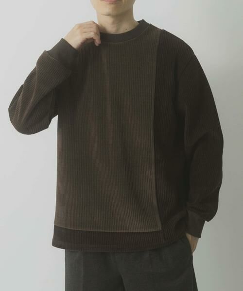 URBAN RESEARCH ITEMS / アーバンリサーチ アイテムズ Tシャツ | バイカラー切替 クルーネックTops | 詳細15