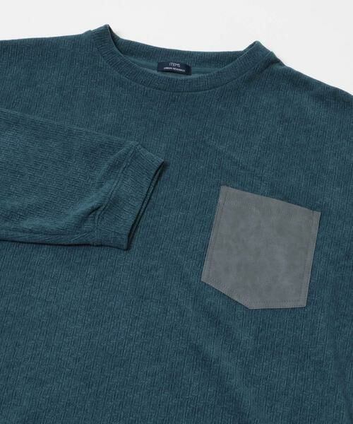 URBAN RESEARCH ITEMS / アーバンリサーチ アイテムズ Tシャツ | ポケット切替ツイードクルーネックtops | 詳細6
