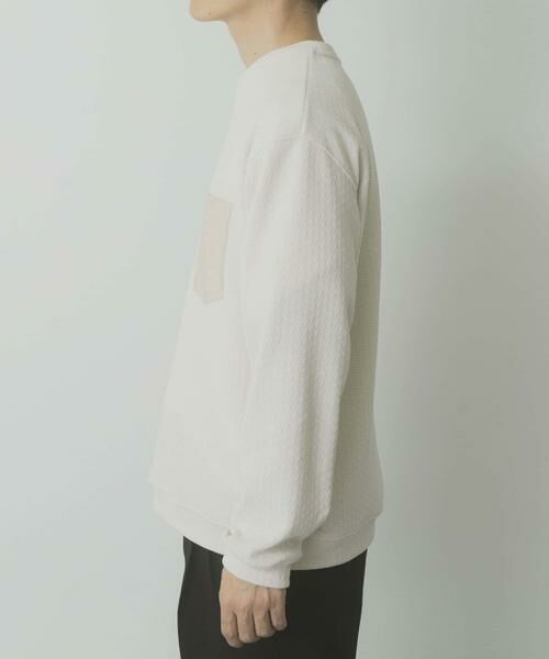 URBAN RESEARCH ITEMS / アーバンリサーチ アイテムズ Tシャツ | ポケット切替ツイードクルーネックtops | 詳細15