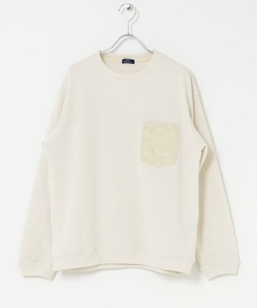 URBAN RESEARCH ITEMS / アーバンリサーチ アイテムズ Tシャツ | ポケット切替ツイードクルーネックtops | 詳細17