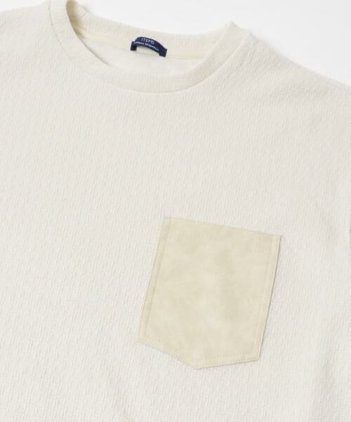 URBAN RESEARCH ITEMS / アーバンリサーチ アイテムズ Tシャツ | ポケット切替ツイードクルーネックtops | 詳細18