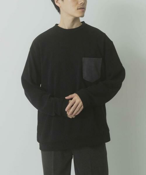 URBAN RESEARCH ITEMS / アーバンリサーチ アイテムズ Tシャツ | ポケット切替ツイードクルーネックtops | 詳細20
