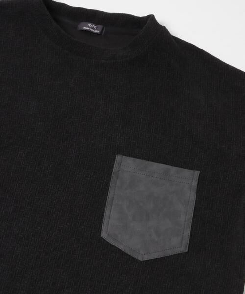 URBAN RESEARCH ITEMS / アーバンリサーチ アイテムズ Tシャツ | ポケット切替ツイードクルーネックtops | 詳細24