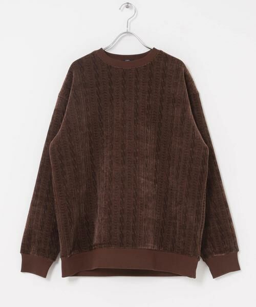 URBAN RESEARCH ITEMS / アーバンリサーチ アイテムズ その他トップス | 発熱機能ケーブル柄カットモールトップス | 詳細8