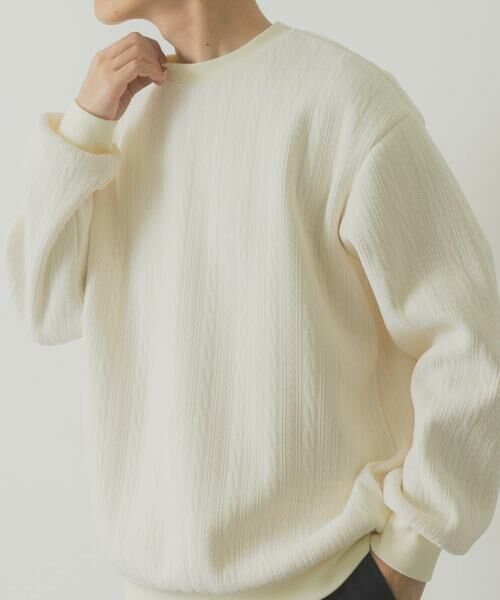 URBAN RESEARCH ITEMS / アーバンリサーチ アイテムズ その他トップス | 発熱機能ケーブル柄カットモールトップス | 詳細11