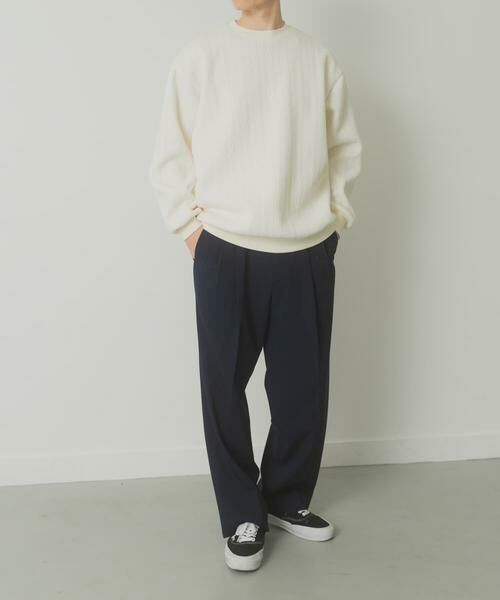 URBAN RESEARCH ITEMS / アーバンリサーチ アイテムズ その他トップス | 発熱機能ケーブル柄カットモールトップス | 詳細14