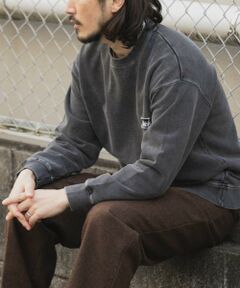 URBAN RESEARCH ITEMS / アーバンリサーチ アイテムズ スウェット | ワンポイント刺繍スウェットデニムトップス