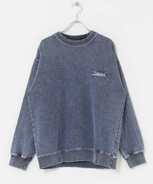 URBAN RESEARCH ITEMS / アーバンリサーチ アイテムズ スウェット | ワンポイント刺繍スウェットデニムトップス | 詳細4