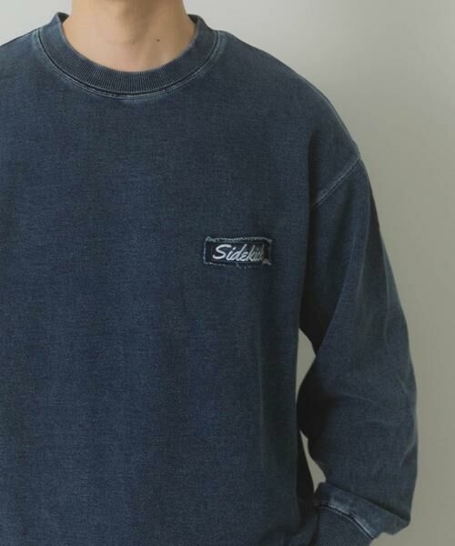 URBAN RESEARCH ITEMS / アーバンリサーチ アイテムズ スウェット | ワンポイント刺繍スウェットデニムトップス | 詳細9
