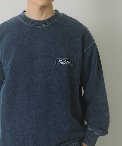 URBAN RESEARCH ITEMS / アーバンリサーチ アイテムズ スウェット | ワンポイント刺繍スウェットデニムトップス | 詳細10