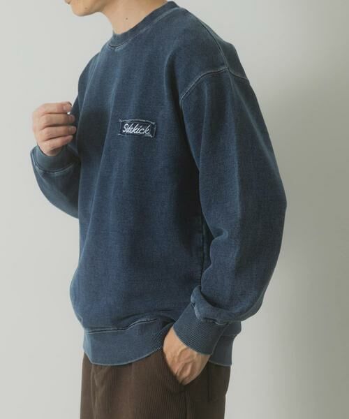 URBAN RESEARCH ITEMS / アーバンリサーチ アイテムズ スウェット | ワンポイント刺繍スウェットデニムトップス | 詳細12