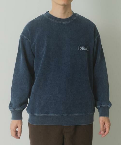 URBAN RESEARCH ITEMS / アーバンリサーチ アイテムズ スウェット | ワンポイント刺繍スウェットデニムトップス | 詳細15