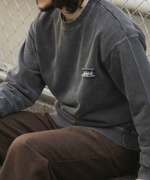 URBAN RESEARCH ITEMS / アーバンリサーチ アイテムズ スウェット | ワンポイント刺繍スウェットデニムトップス | 詳細20
