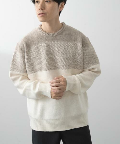 URBAN RESEARCH ITEMS / アーバンリサーチ アイテムズ ニット・セーター | リサイクルヤーン グラデーションニット | 詳細16