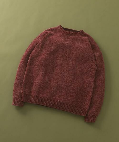URBAN RESEARCH ITEMS / アーバンリサーチ アイテムズ ニット・セーター | 真冬の正解 モール クルーネック ニット(バーガンディー)