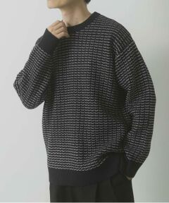 URBAN RESEARCH ITEMS / アーバンリサーチ アイテムズ ニット・セーター | リバースバーズアイ クルーネック ニット