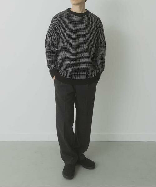 URBAN RESEARCH ITEMS / アーバンリサーチ アイテムズ ニット・セーター | リバースバーズアイ クルーネック ニット | 詳細5