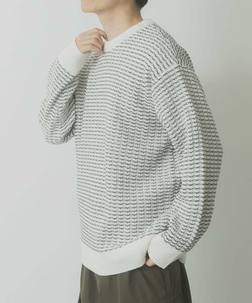 URBAN RESEARCH ITEMS / アーバンリサーチ アイテムズ ニット・セーター | リバースバーズアイ クルーネック ニット | 詳細13