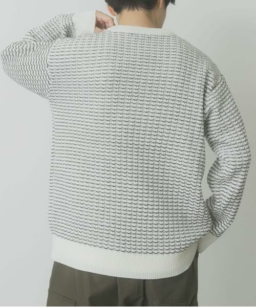URBAN RESEARCH ITEMS / アーバンリサーチ アイテムズ ニット・セーター | リバースバーズアイ クルーネック ニット | 詳細14