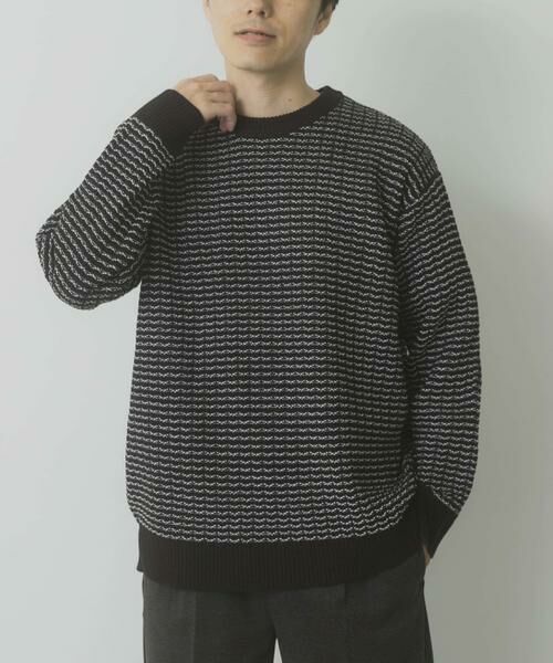 URBAN RESEARCH ITEMS / アーバンリサーチ アイテムズ ニット・セーター | リバースバーズアイ クルーネック ニット | 詳細19