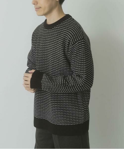 URBAN RESEARCH ITEMS / アーバンリサーチ アイテムズ ニット・セーター | リバースバーズアイ クルーネック ニット | 詳細20