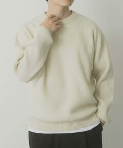 URBAN RESEARCH ITEMS / アーバンリサーチ アイテムズ ニット・セーター | タスマニア メリノウール100 クルーネックニット