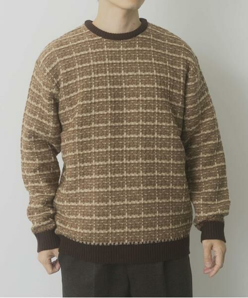 URBAN RESEARCH ITEMS / アーバンリサーチ アイテムズ ニット・セーター | ツイードライククルーネックニット | 詳細1