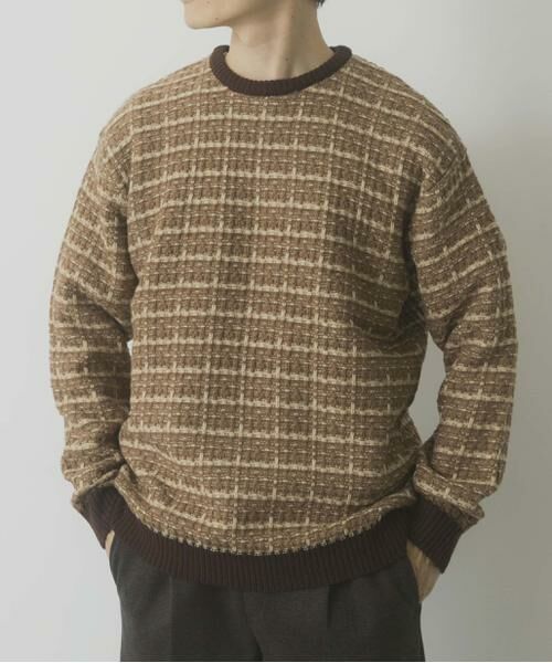 URBAN RESEARCH ITEMS / アーバンリサーチ アイテムズ ニット・セーター | ツイードライククルーネックニット | 詳細2