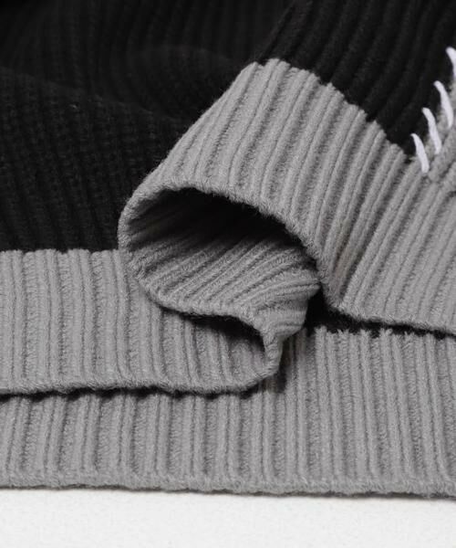 URBAN RESEARCH ITEMS / アーバンリサーチ アイテムズ ニット・セーター | ブランケットステッチ パッチワークニット | 詳細22