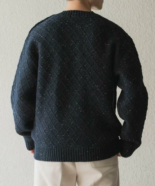 URBAN RESEARCH ITEMS / アーバンリサーチ アイテムズ ニット・セーター | ウール混ショルダーボタンクルーネックニット | 詳細4